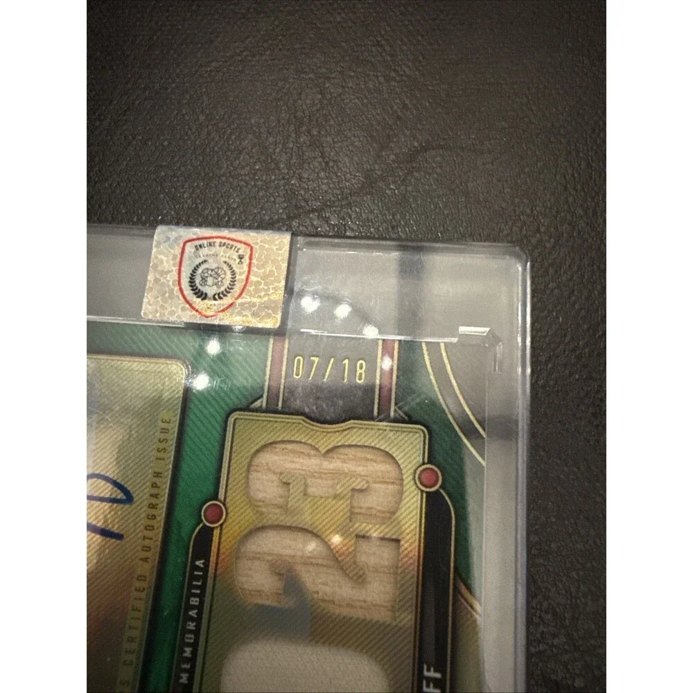 2024 Triple Threads Autograph Relics Fred McGriff #TTAR-MCG1 /18 (AU, MEM)🔥